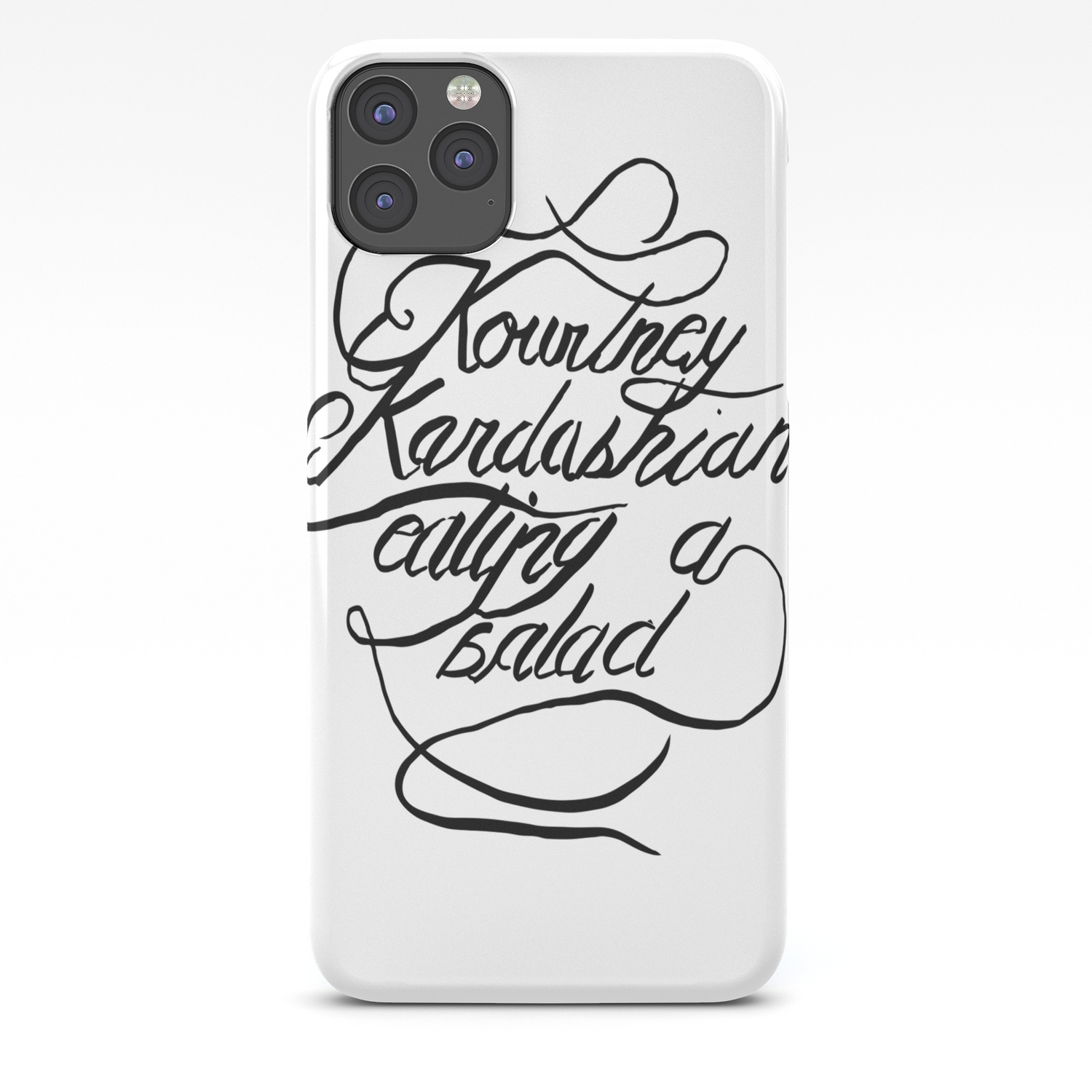 Kourtney Kardashian Eating A Salad Iphone Case By Geekfleek Society6