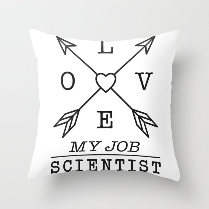 Scientist profession Throw Pillow