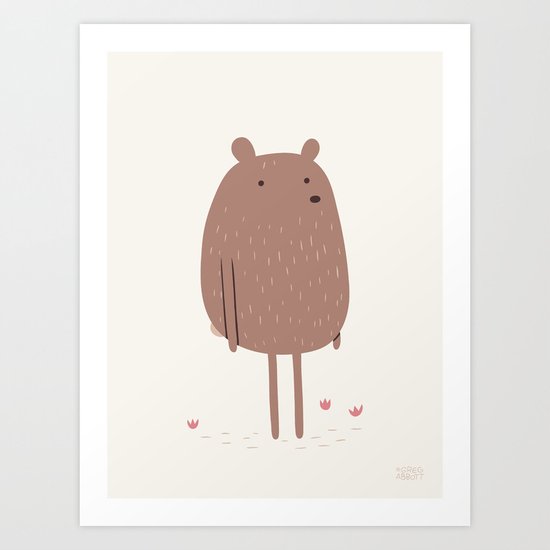 There Bear Art Print