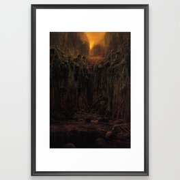 Untitled (Bodies in Hell), by Zdzisław Beksiński Framed Art Print