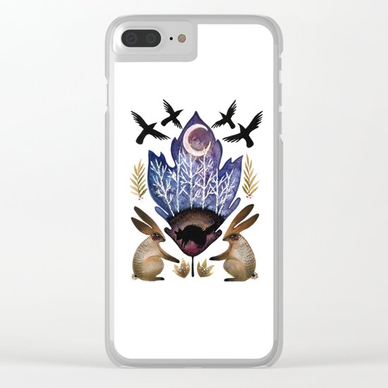 Crescent Moon Clear iPhone Case