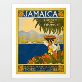 Vintage poster - Jamaica Art Print