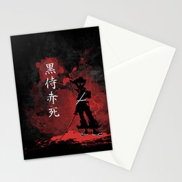 Black Samurai Red Death Stationery Cards