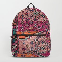 Traditional Moroccan Berber Artwork Design E17 Backpack | Art, Illustration, Graphic Design, Boho, Artwork, Abstract, Typography, Decoration, Moroccan, Watercolor 