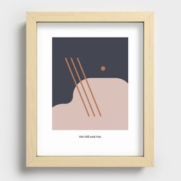 the fall and rise Recessed Framed Print