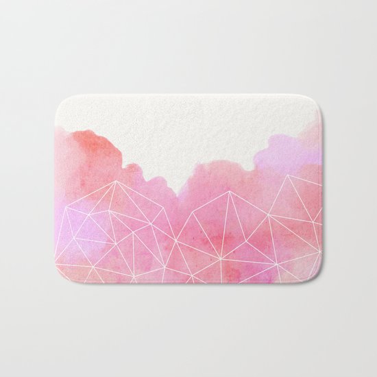 Pink Cloud Bath Mat
