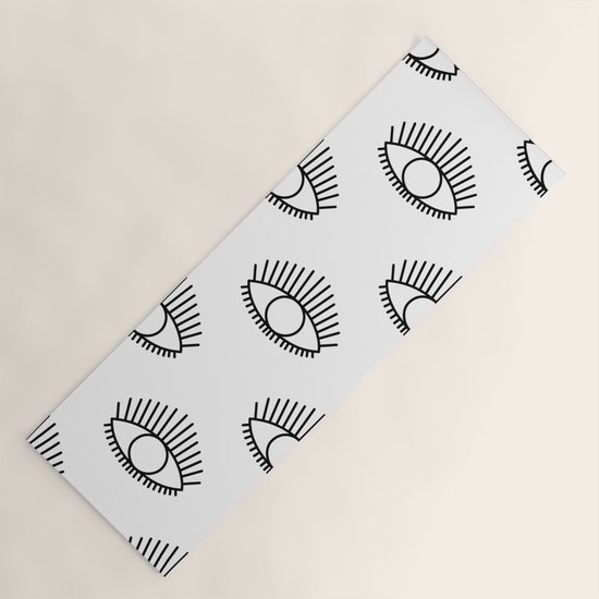 Evil Eyes Yoga Mat By Olaholahola Society6