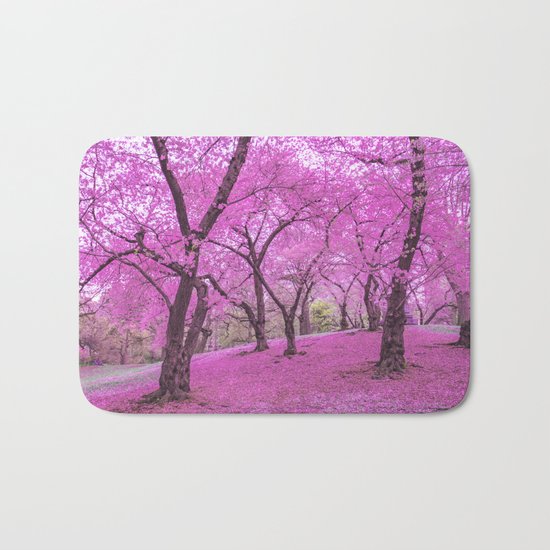 New York City Springtime Cherry Blossoms Bath Mat