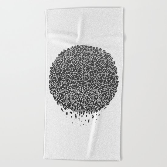 Black Sphere Beach Towel