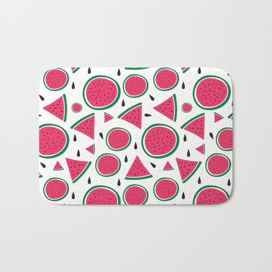 SUMMER WATERMELON PATTERN Bath Mat