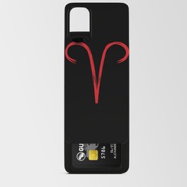 Aries The Ram Red & Black Android Card Case