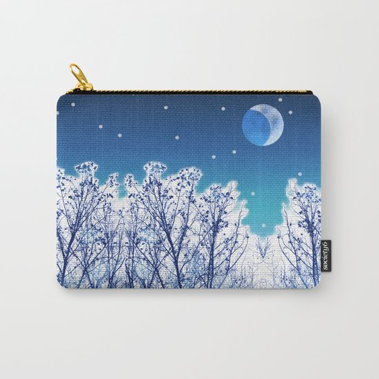 White Woods Snow Carry-All Pouch