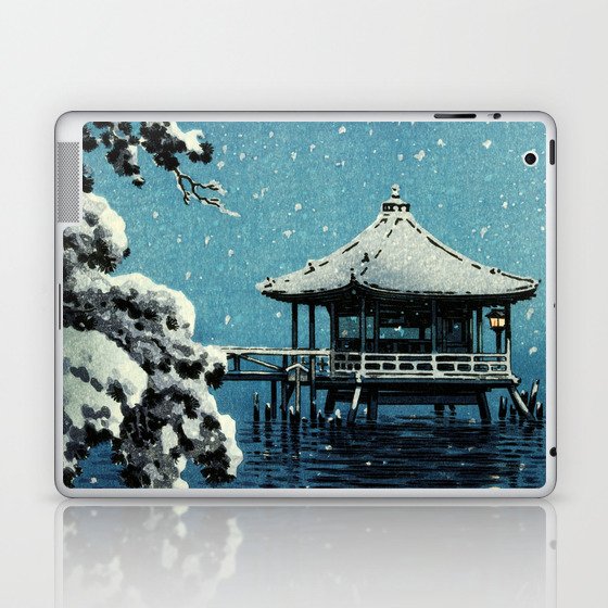 Showa Era, Winter by Tsuchiya Koitsu Laptop & iPad Skin