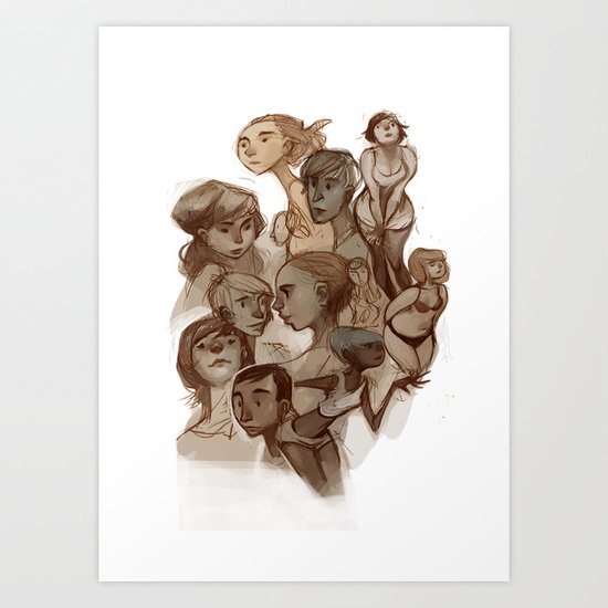 sketches 01 Art Print