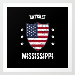 Natchez Mississippi Art Print | Natchezcity, Natchezmississippi, Natchezusaflag, Mississippi, America, Americanflag, Graphicdesign, Natchezdaygifts, Mississippictiy, Natchez 