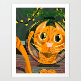 Ornament: Cat Art Print