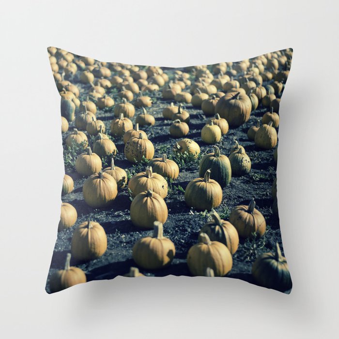 Pumpkin Farm Throw Pillow