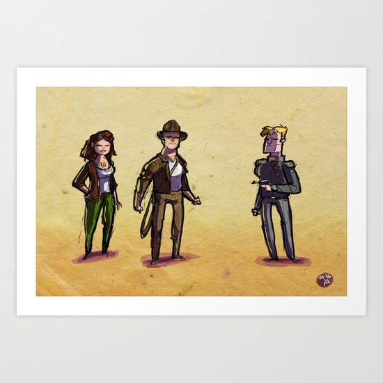 Use Verb on Noun #26: Indiana Jones and The Fate of Atlantis Art Print