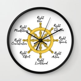 The Noble Eightfold path Wall Clock