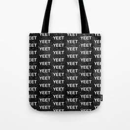 Yeet Expression Black Marble Exclamation  Tote Bag