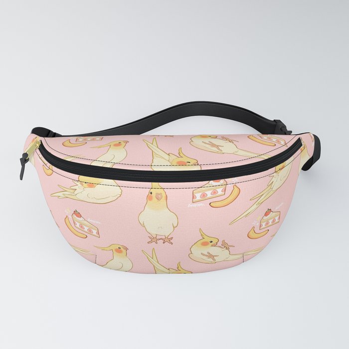 Pied Cockatiels all-over Fanny Pack