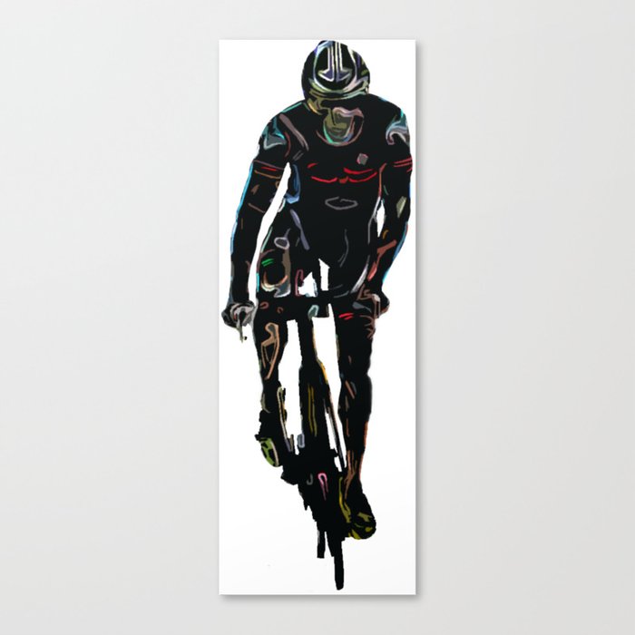 Triathlete in Cycling Canvas Print