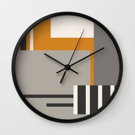 PLUGGED INTO LIFE (abstract geometric) Wall Clock