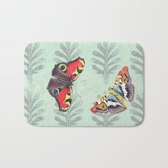 Summer's sojourn with butterflies Bath Mat