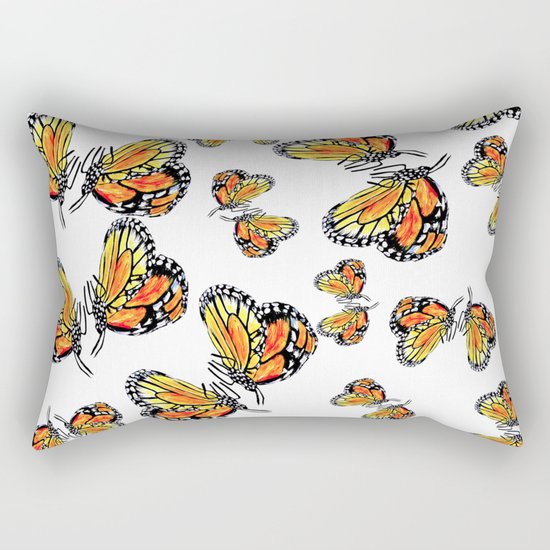 Monarch Butterflies Rectangular Pillow