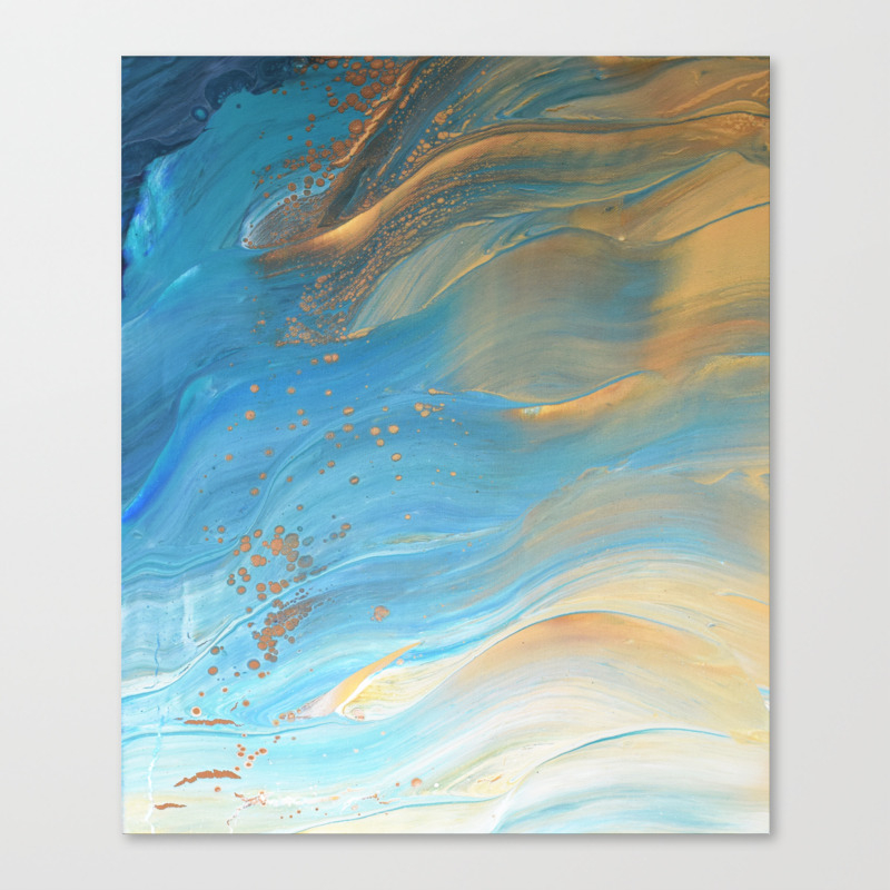 Fairy Wings Acrylic Pour Painting Canvas Print By Bethanyjoydesign Society6