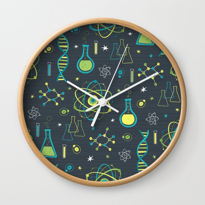 Midcentury Modern Science Wall Clock