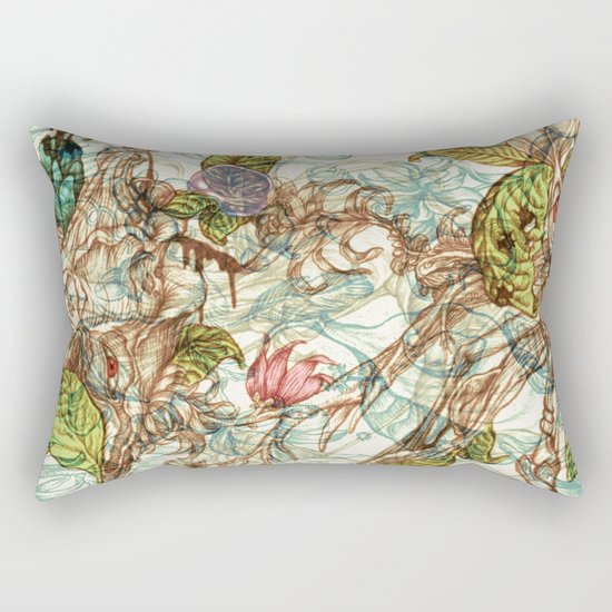 natural line Rectangular Pillow