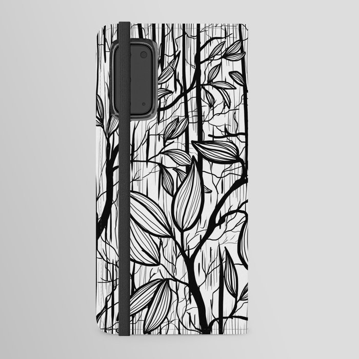 Forrest Line drawing  Android Wallet Case