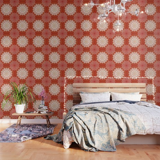 Tibetan Mandala Background Wallpaper By Fodorviola73 Society6