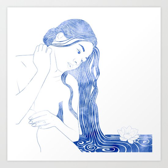 Nereid V Art Print