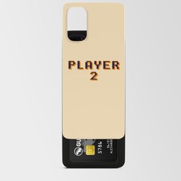 Player 2 retro pixel font light Android Card Case