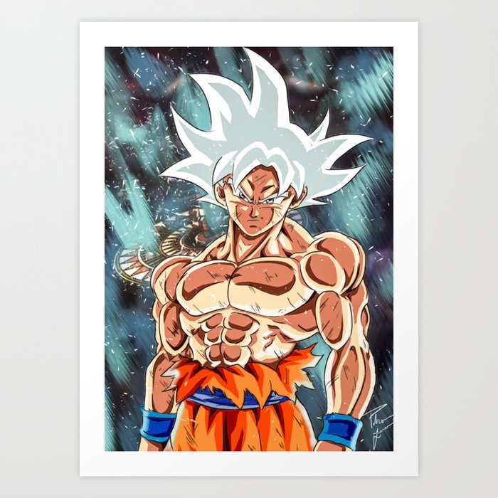 Goku Ultra Instinct Art Print By Soaressarts Society6