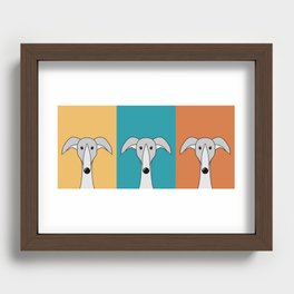 Whippets Recessed Framed Print