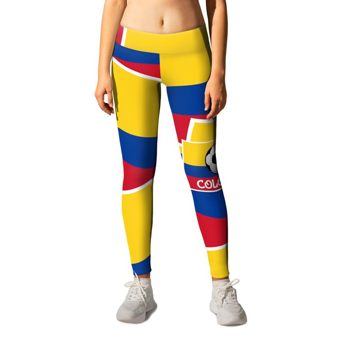 Colombia Football Leggings by mailboxdisco
