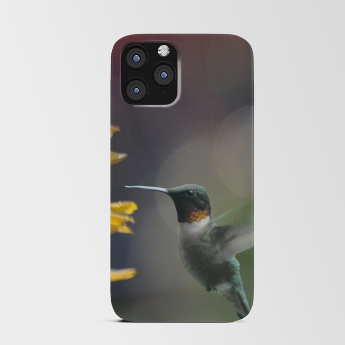 Hummingbird Checking In iPhone Card Case