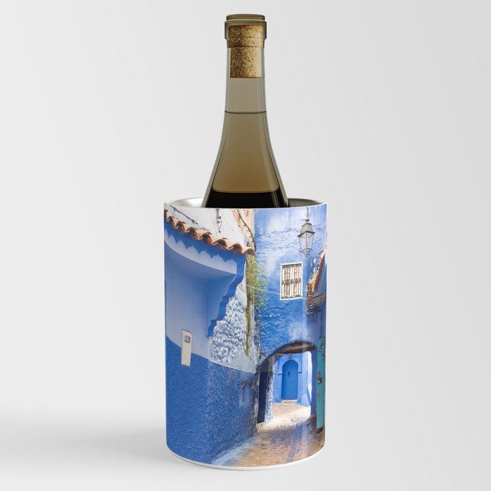 Blue City Street, Morocco Wine Chiller