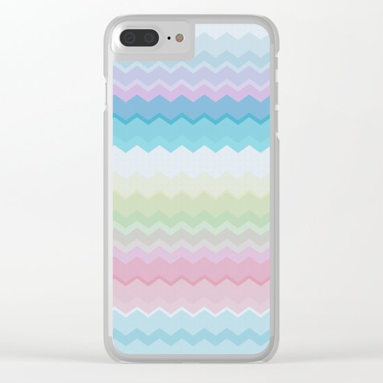 Rainbow pattern Clear iPhone Case