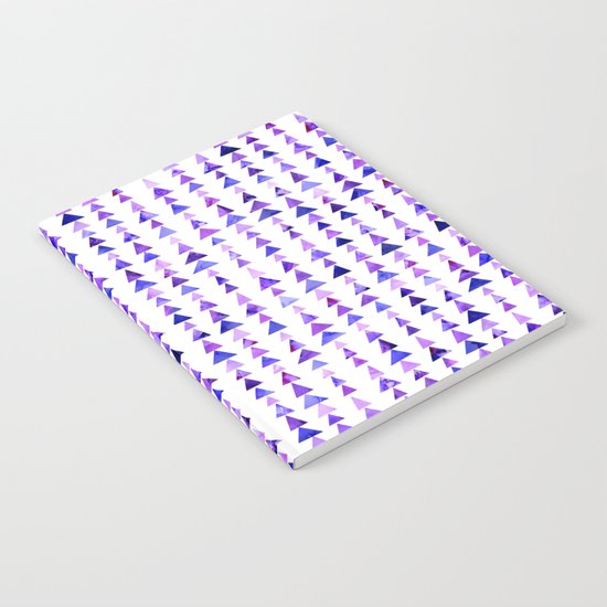 Purple Triangles Pattern 02 Notebook
