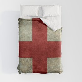 Flag of England (St. George's Cross) Vintage retro style Duvet Cover