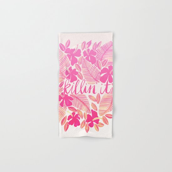 Killin' It – Pink Ombré Hand & Bath Towel