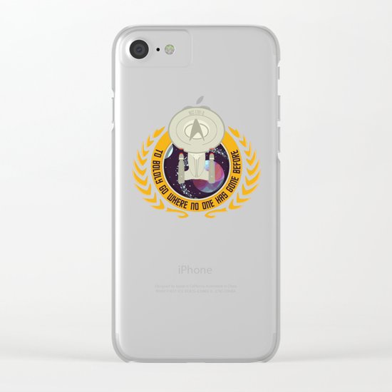The Final Frontier Clear iPhone Case