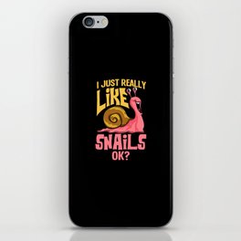 Giant African Snail Tiger Slug Achatina Pet iPhone Skin