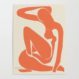 Orange Nude By Henri Matisse HD High Resolution Version Poster