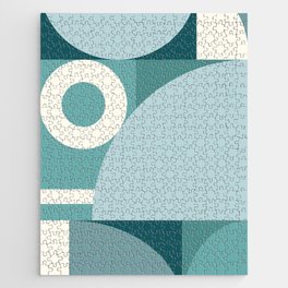 Abstract geometric arch colorblock 2 Jigsaw Puzzle