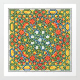 8-Fold Alhambra Pattern Art Print